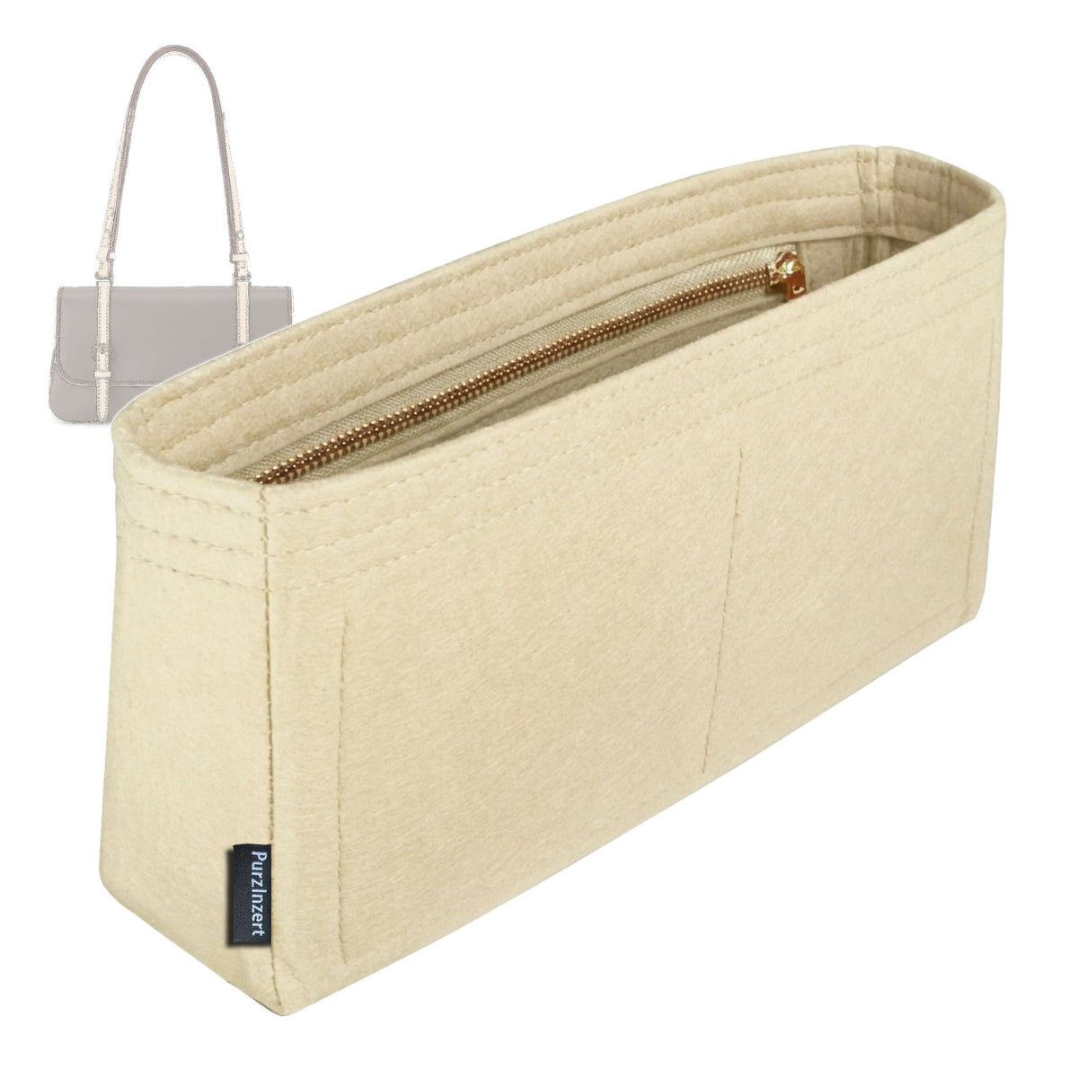 Bag Insert for (LV, Marelle) Organizer Tote Purse Organiser Liner Shaper [Premium Felt Material]