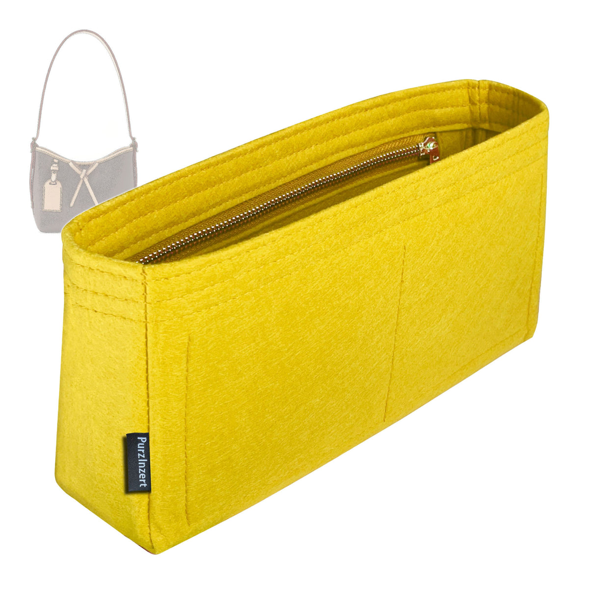 Bag Insert for (LV, Nano CarryAll) Organizer Tote Purse Organiser Liner Shaper [Premium Felt Material]