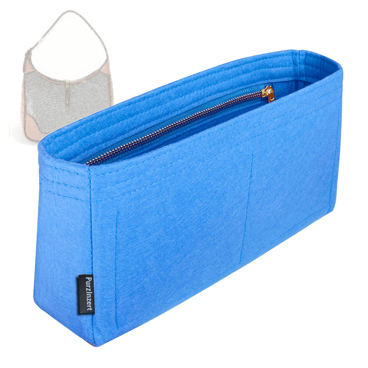 Bag Insert for (Hermes, Trim 31 Shoulder Bag) Organizer Tote Purse Organiser Liner Shaper [Premium Felt Material]