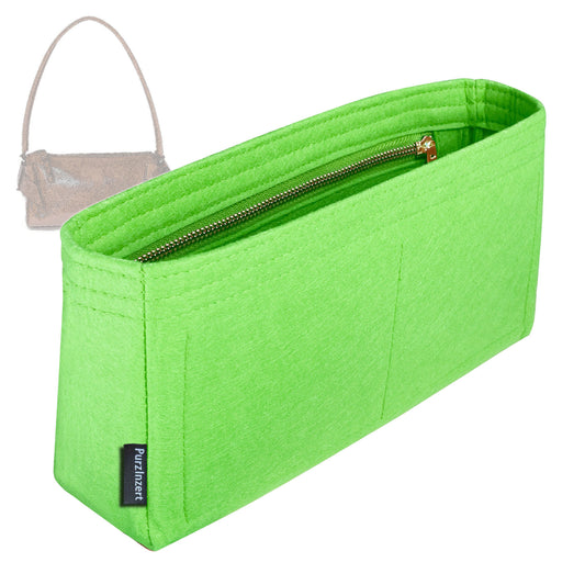Bag Insert for (Miu Miu, Shiny Leather Pouch) Organizer Tote Purse Organiser Liner Shaper [Premium Felt Material]