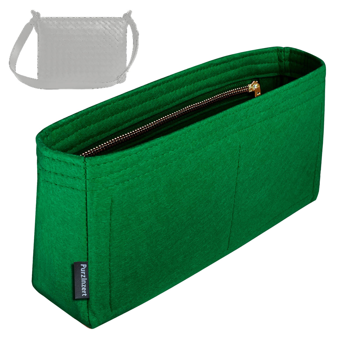Bag Insert for (Bottega Veneta, Swing Intrecciato Messenger) Organizer Tote Purse Organiser Liner Shaper [Premium Felt Material]