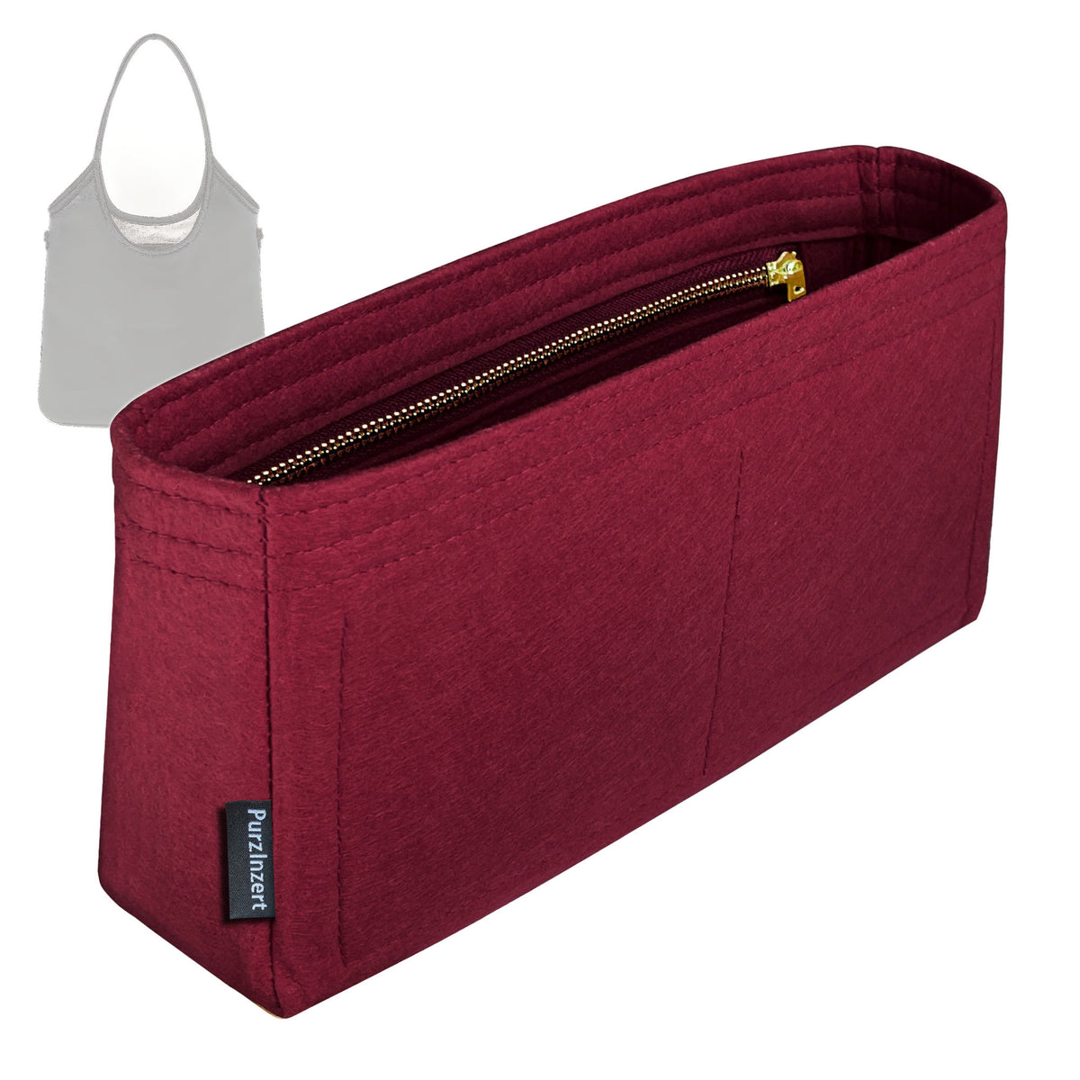 Bag Insert for (Miu Miu, Regular Ivy Bag) Organizer Tote Purse Organiser Liner Shaper [Premium Felt Material]