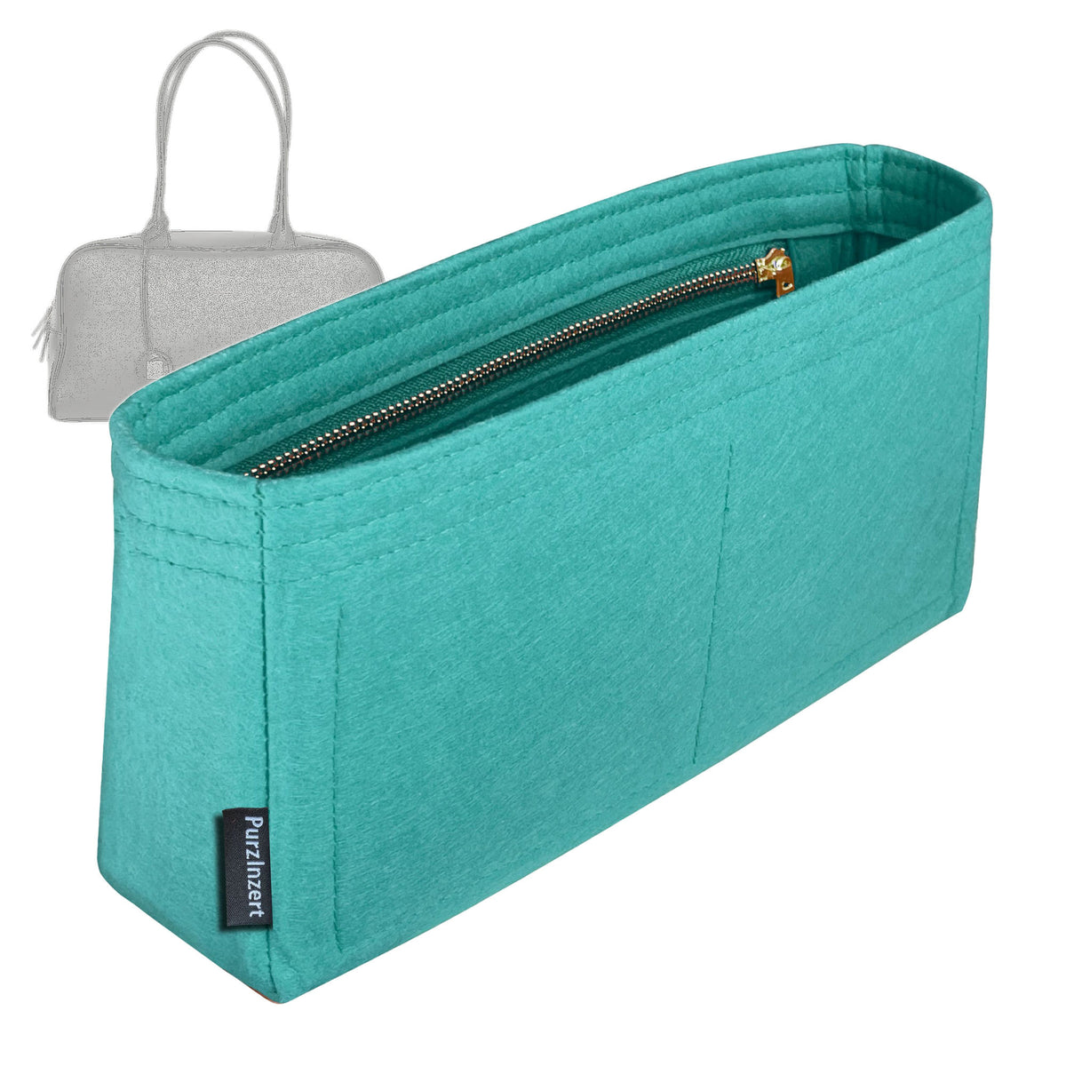 Bag Insert for (Chanel, Large Bowling Bag) Organizer Tote Purse Organiser Liner Shaper [Premium Felt Material]