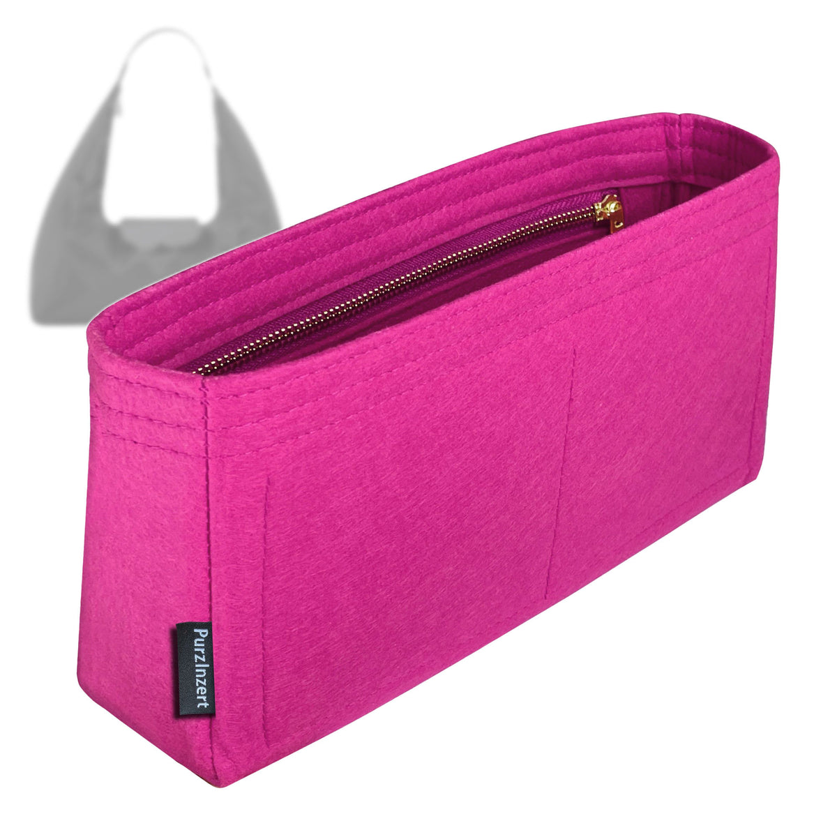Bag Insert for (Longchamp, Le Pliage Xtra L Shoulder bag 10386HJN) Organizer Tote Purse Organiser Liner Shaper [Premium Felt Material]