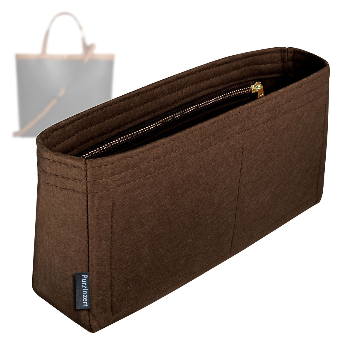 Bag Insert for (Celine, Small Square Cabas) Organizer Tote Purse Organiser Liner Shaper [Premium Felt Material]