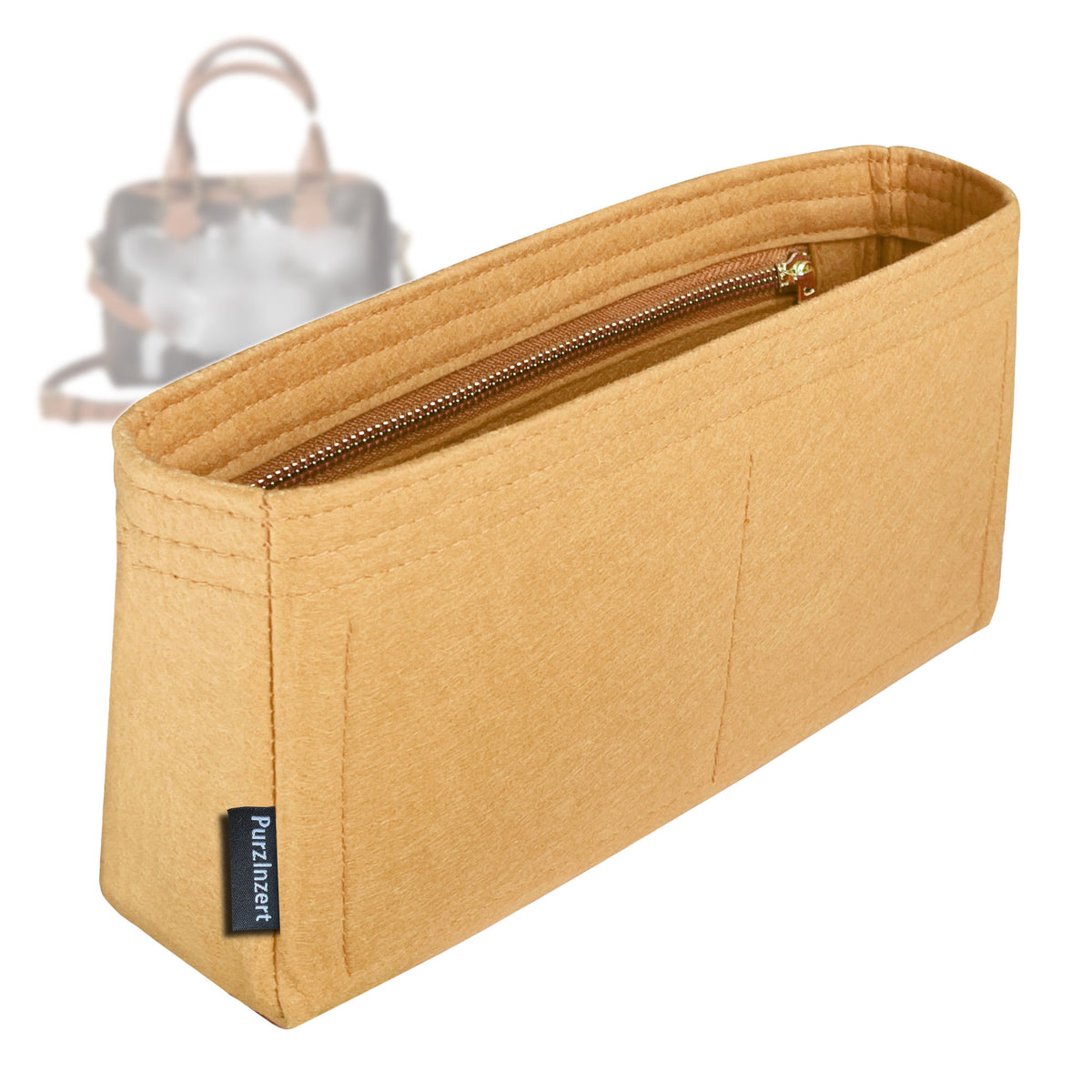Bag Insert for (Celine, SMALL BOSTON IN Toile Triomphe) Organizer Tote Purse Organiser Liner Shaper [Premium Felt Material]