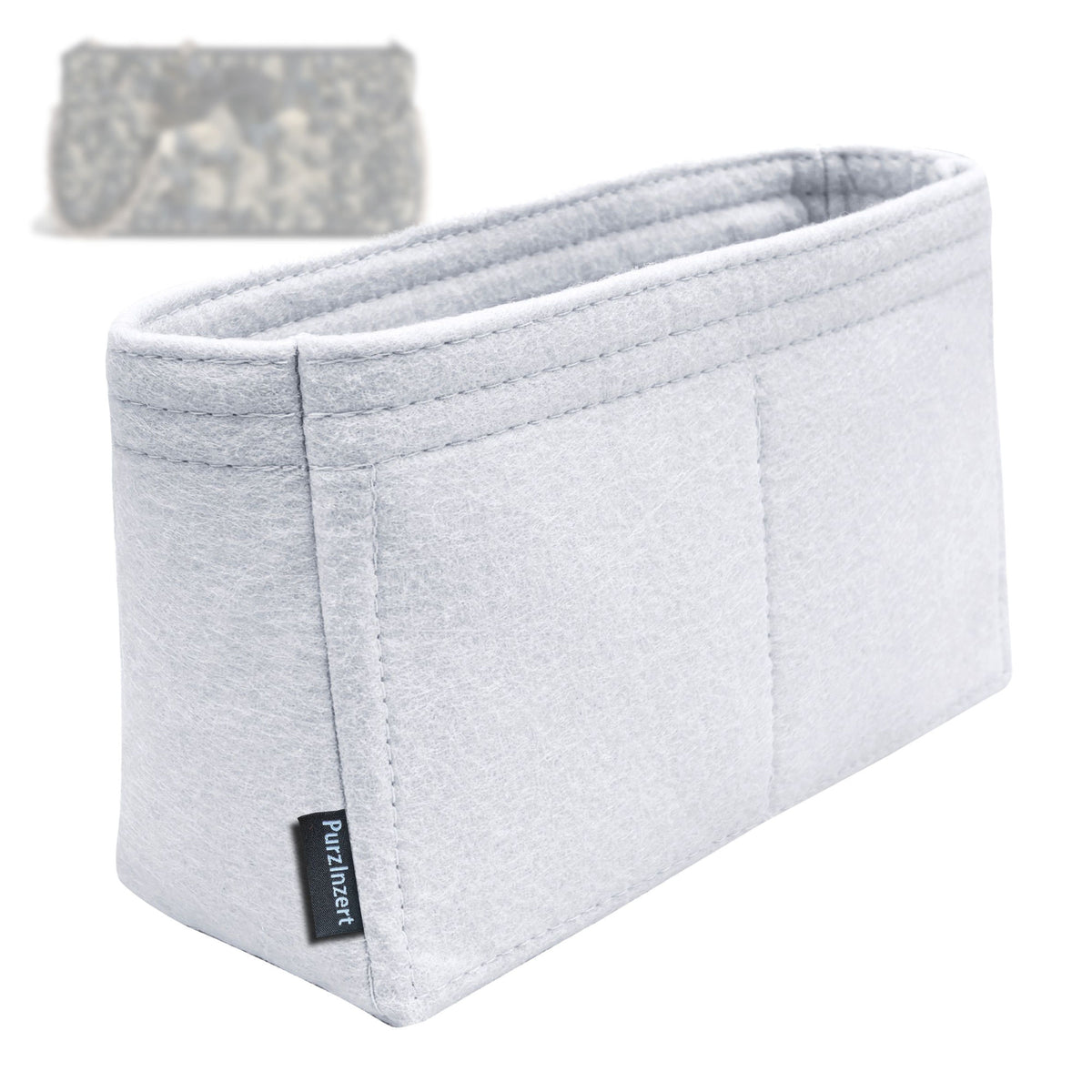 Bag Insert for (Dior, Promenade Pouch with Chain) Organizer Tote Purse Organiser Liner Shaper [Premium Felt Material]