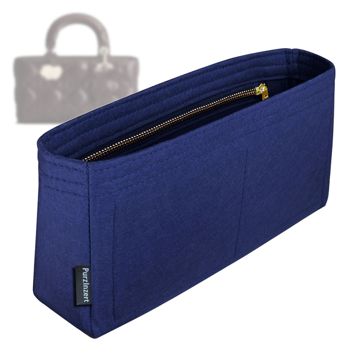 Bag Insert for (Dior, Mini Lady D-Joy Bag) Organizer Tote Purse Organiser Liner Shaper [Premium Felt Material]