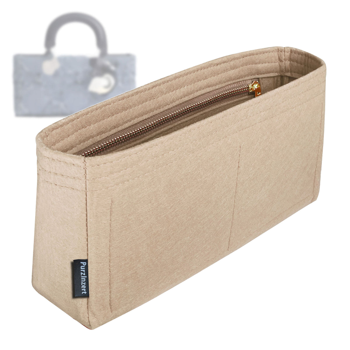Bag Insert for (Dior, Small Lady D-Joy Bag) Organizer Tote Purse Organiser Liner Shaper [Premium Felt Material]