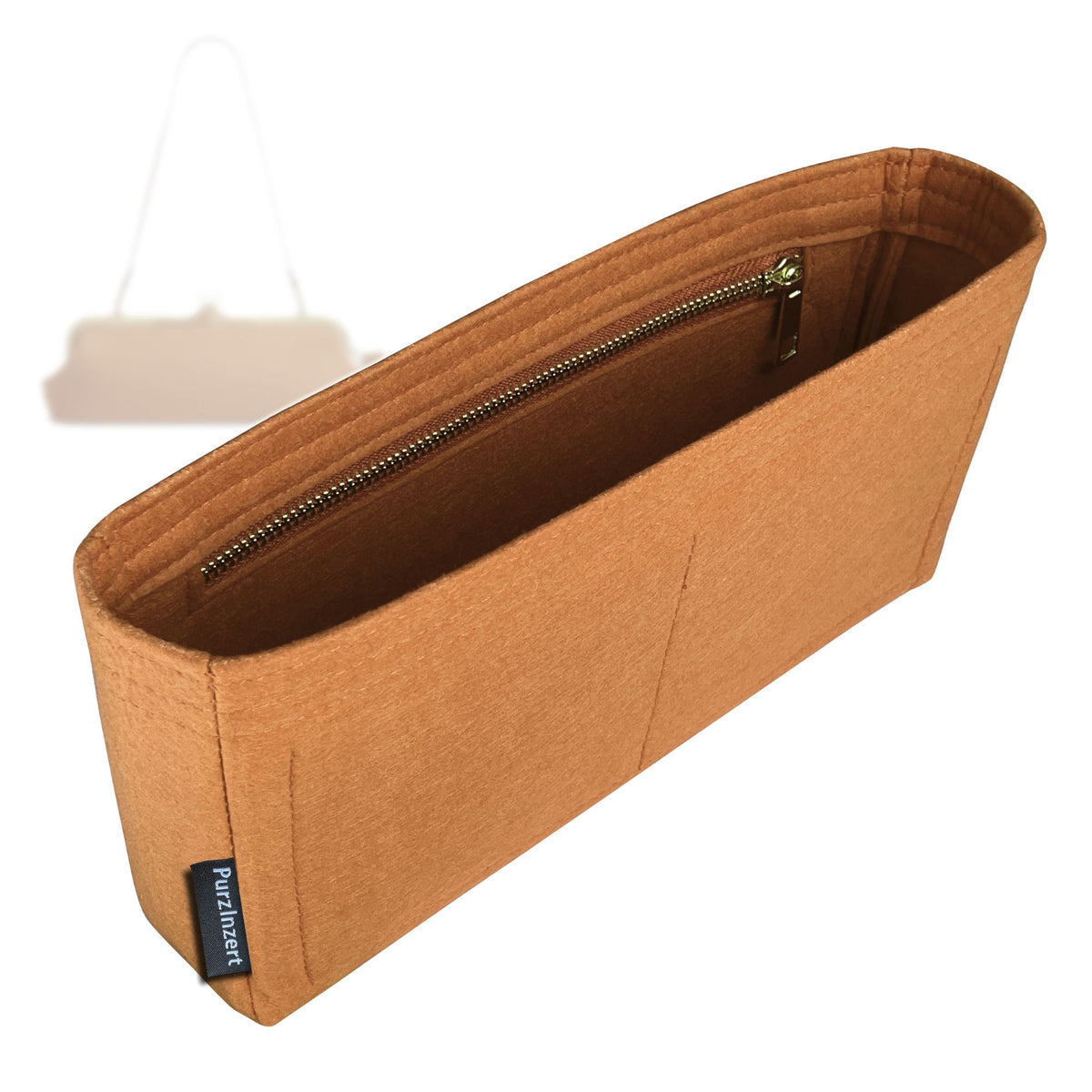 Bag Insert for (Coach, Kisslock Frame Bag 30) Organizer Tote Purse Organiser Liner Shaper [Premium Felt Material]