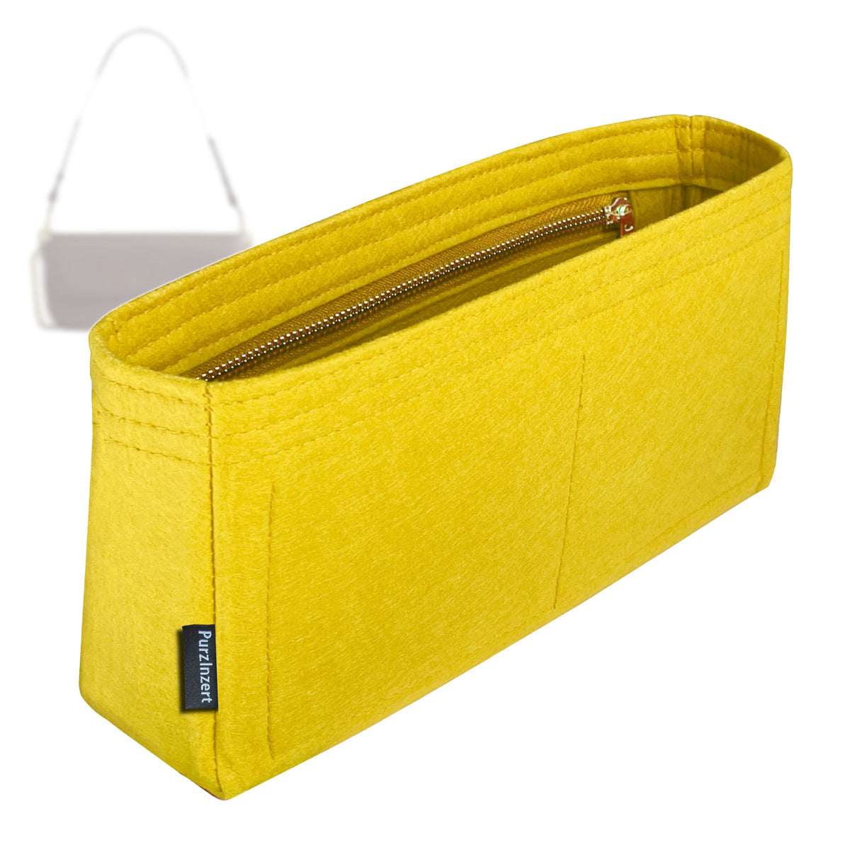 Bag Insert for (Coach, Brook Flap Chain Bag) Organizer Tote Purse Organiser Liner Shaper [Premium Felt Material]