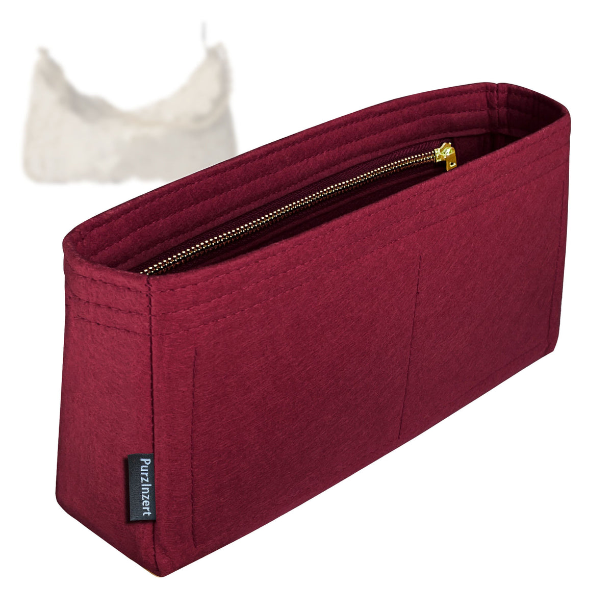 Bag Insert for (Gucci, Lady Lunetta Chain Small Shoulder Bag) Organizer Tote Purse Organiser Liner Shaper [Premium Felt Material]