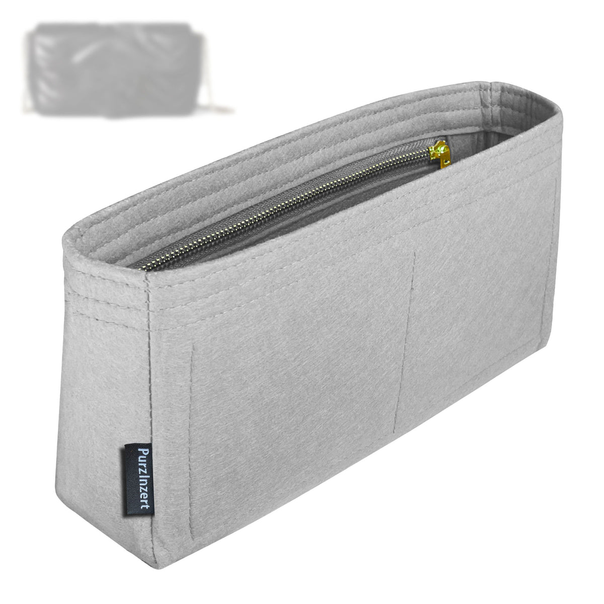 Bag Insert for (Gucci, GG Marmont Mini Shoulder Bag) Organizer Tote Purse Organiser Liner Shaper [Premium Felt Material]