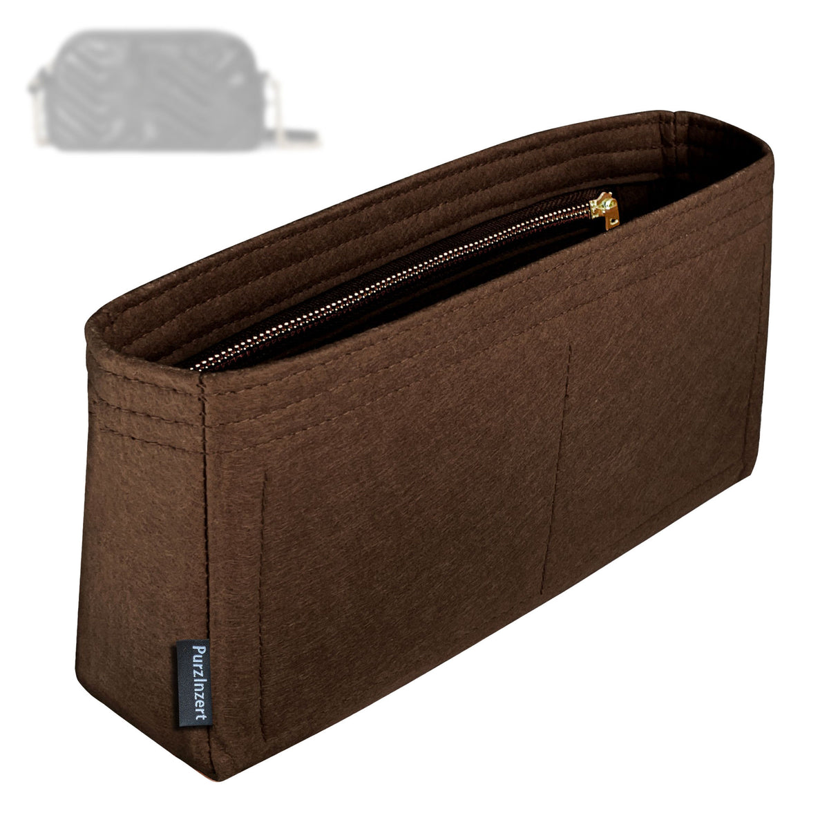 Bag Insert for (Gucci, GG Marmont Small Camera Bag) Organizer Tote Purse Organiser Liner Shaper [Premium Felt Material]