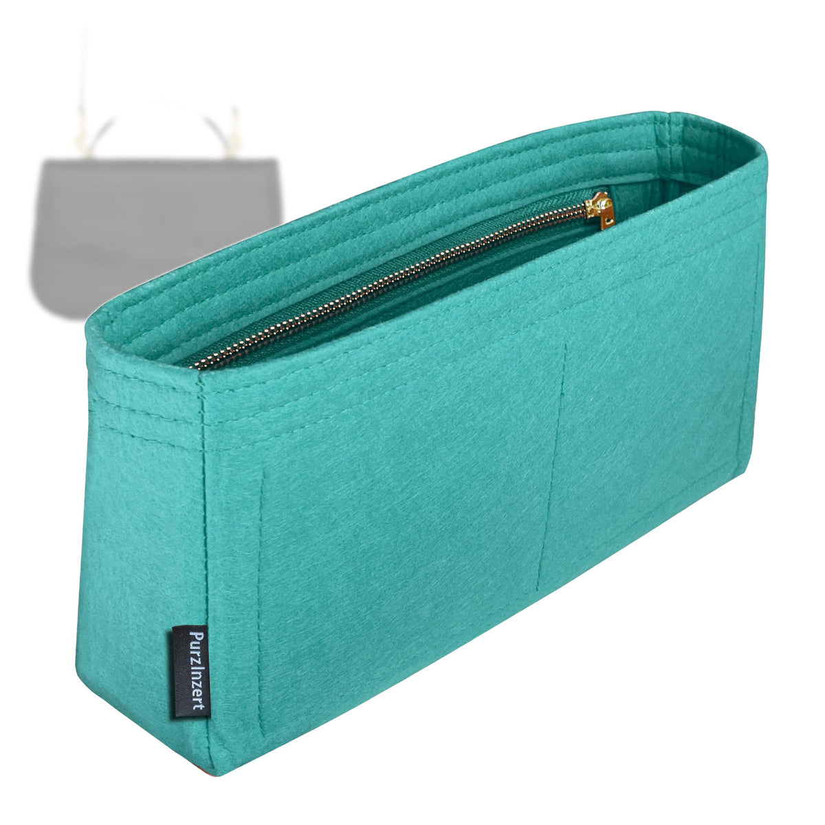 Bag Insert for (Saint Laurent (YSL), SOLFERINO Small Top Handle in BOX) Organizer Tote Purse Organiser Liner Shaper [Premium Felt Material]