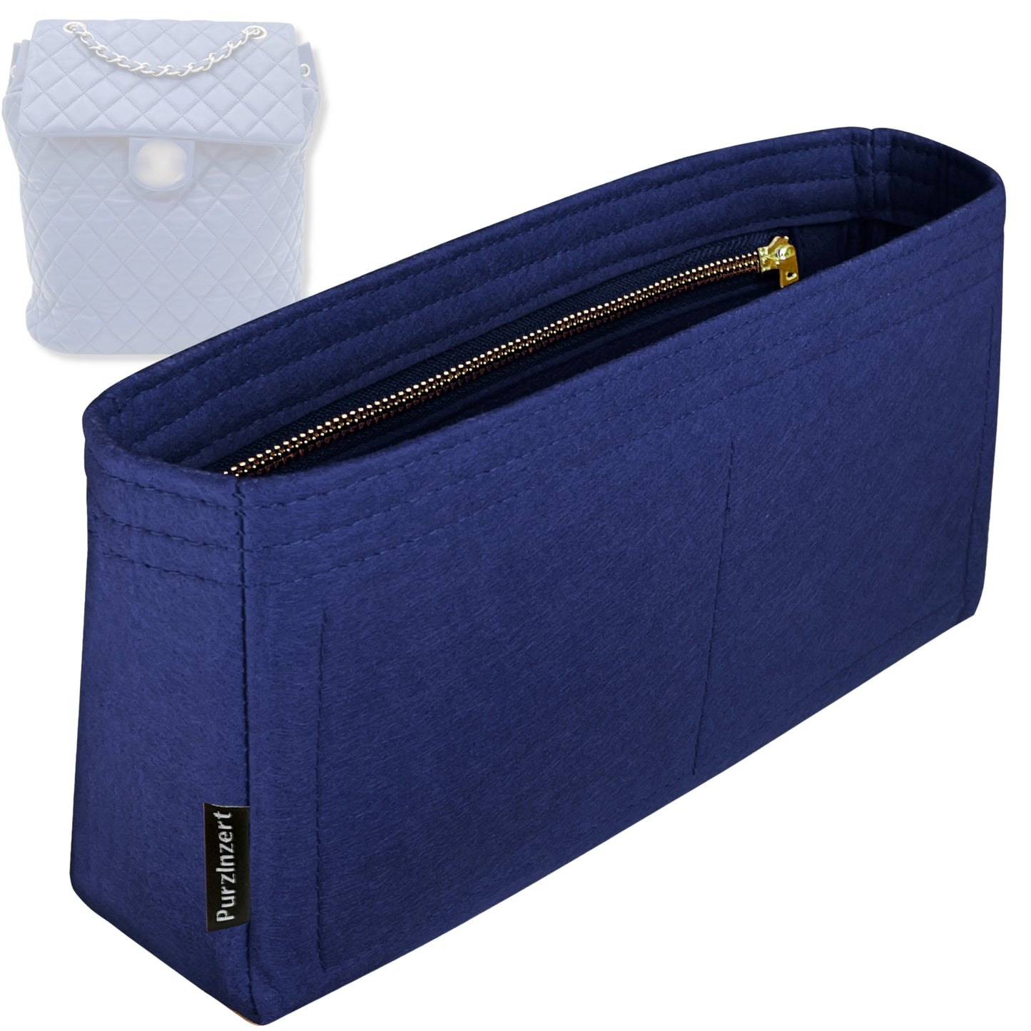 Bag Insert for (Chanel, Urban Spirit Backpack Mini 17cm) Organizer Tote Purse Organiser Liner Shaper [Premium Felt Material]