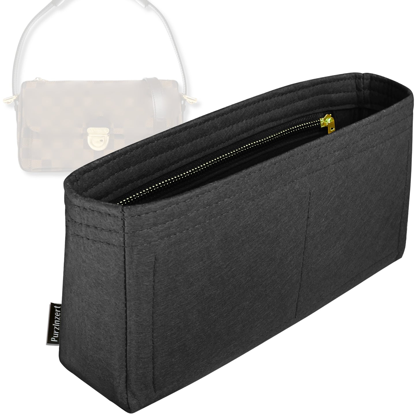 Bag Insert for (LV, Ravello GM (Large)) Organizer Tote Purse Organiser Liner Shaper [Premium Felt Material]