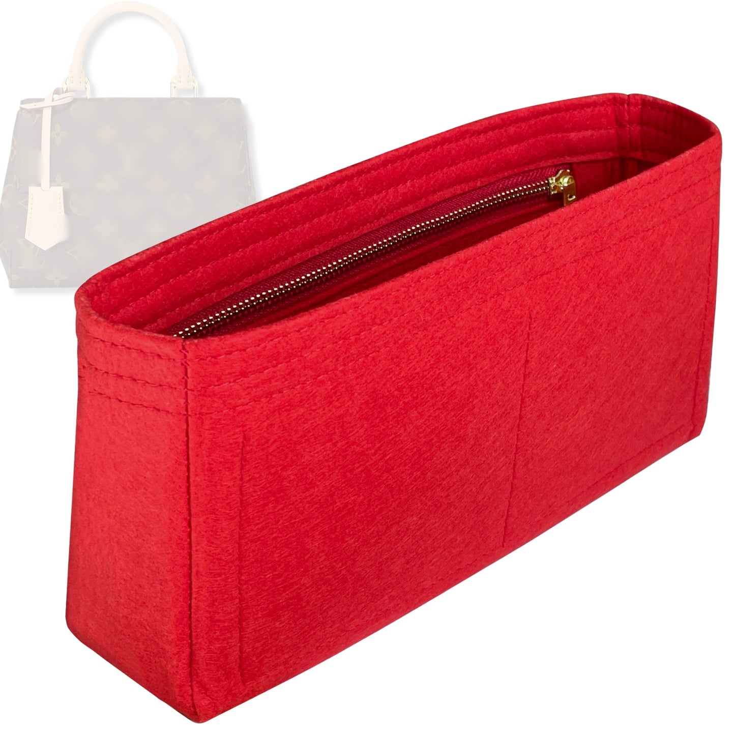 Bag Insert for (LV, Cluny BB) Organizer Tote Purse Organiser Liner Shaper [Premium Felt Material]