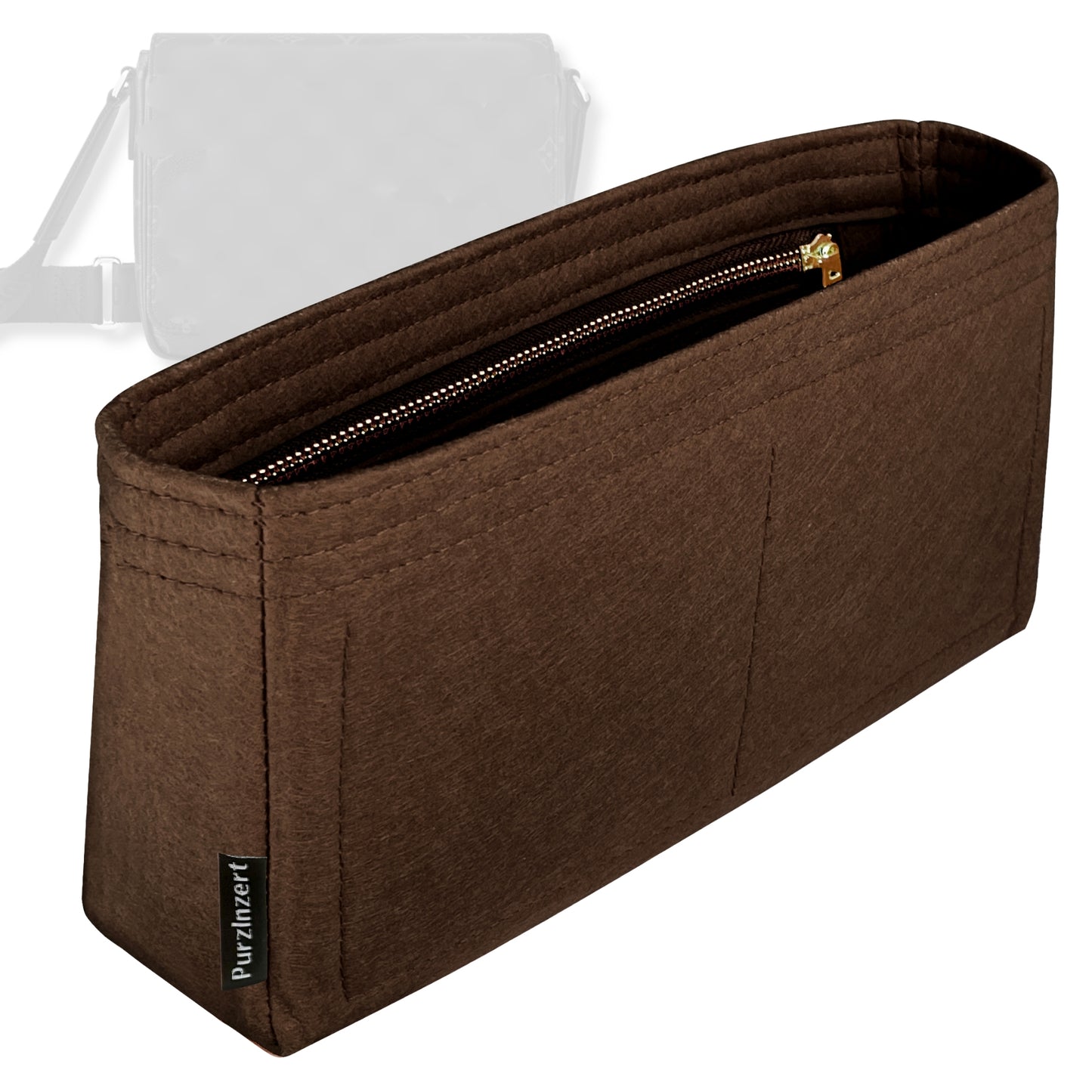 Bag Insert for (LV, District MM (Medium)) Organizer Tote Purse Organiser Liner Shaper [Premium Felt Material]