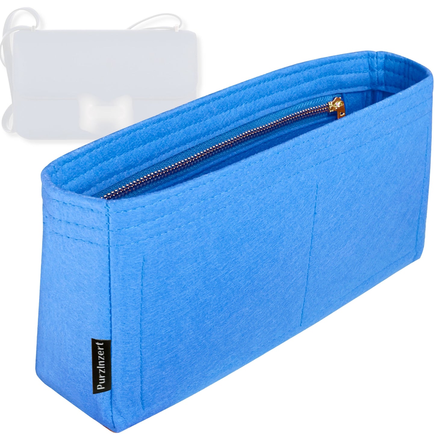 Bag Insert for (Hermes, Constance 25 Elan) Organizer Tote Purse Organiser Liner Shaper [Premium Felt Material]