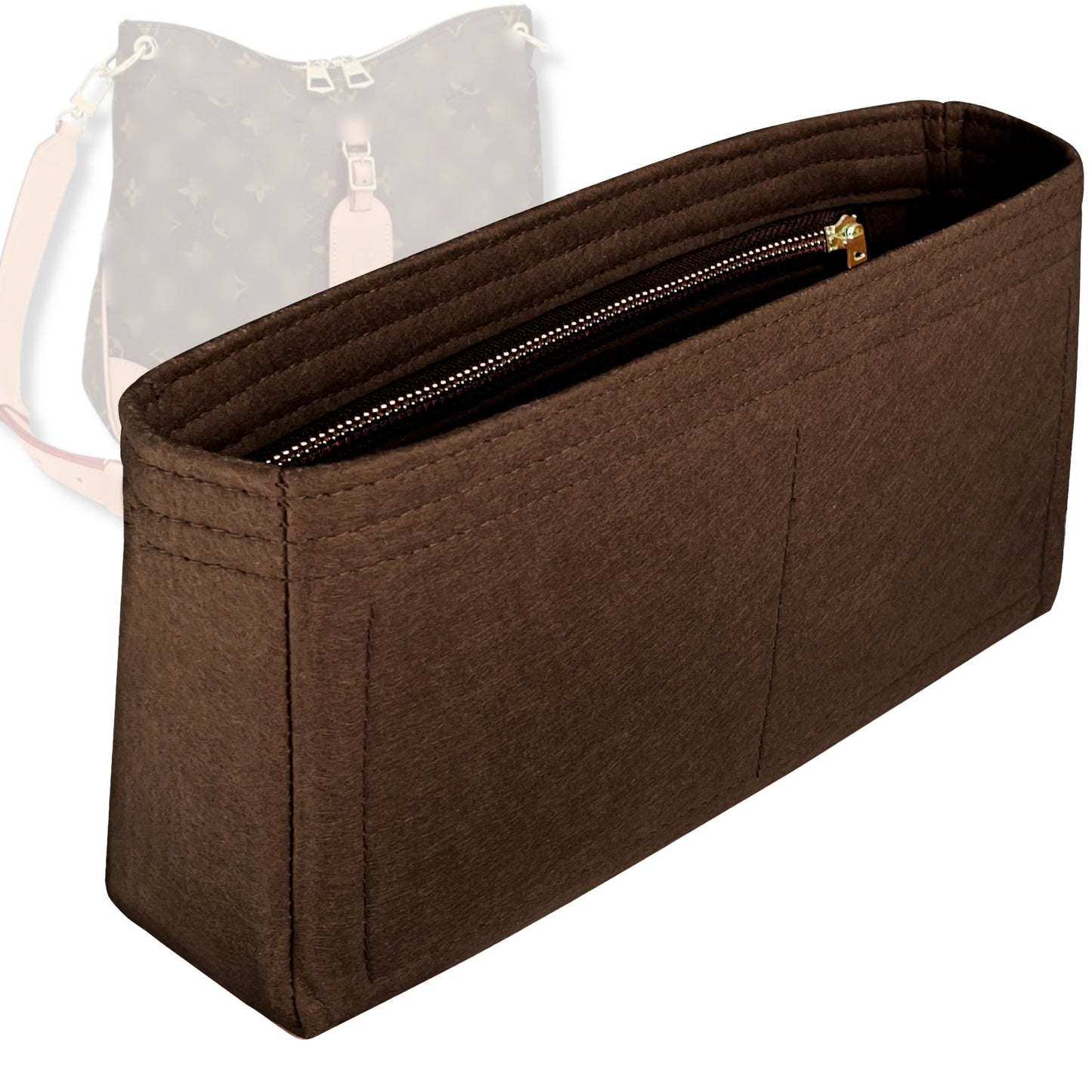 Bag Insert for (LV, Odeon MM (Medium)) Organizer Tote Purse Organiser Liner Shaper [Premium Felt Material]