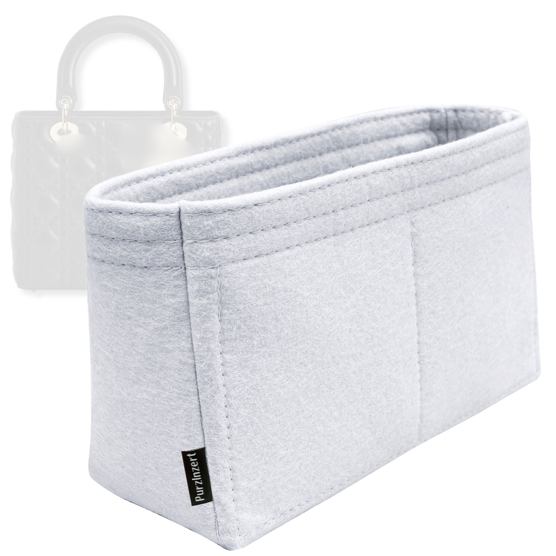 Bag Insert for (Dior, Lady Dior Large) Organizer Tote Purse Organiser Liner Shaper [Premium Felt Material]