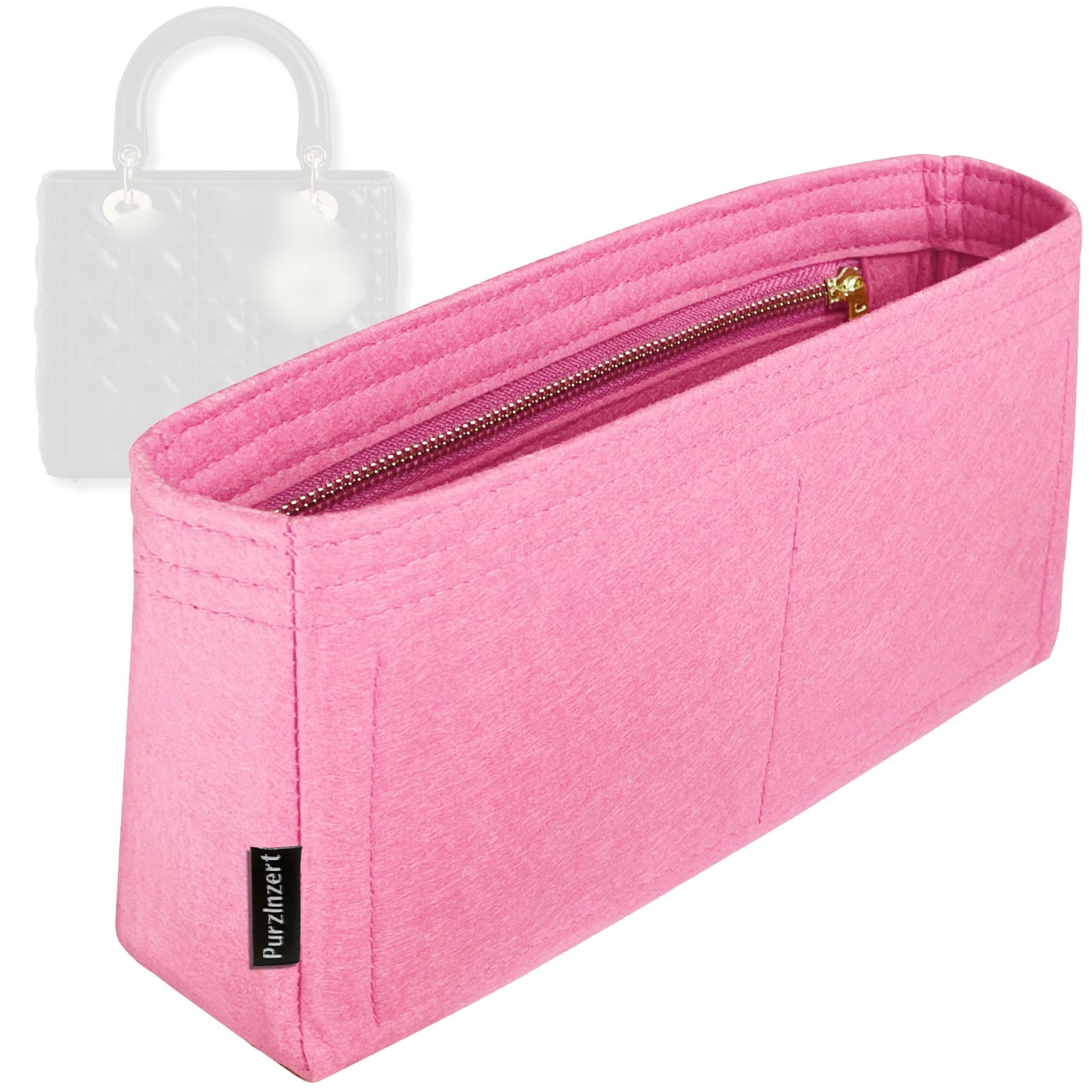 Bag Insert for (Dior, Lady Dior Medium) Organizer Tote Purse Organiser Liner Shaper [Premium Felt Material]