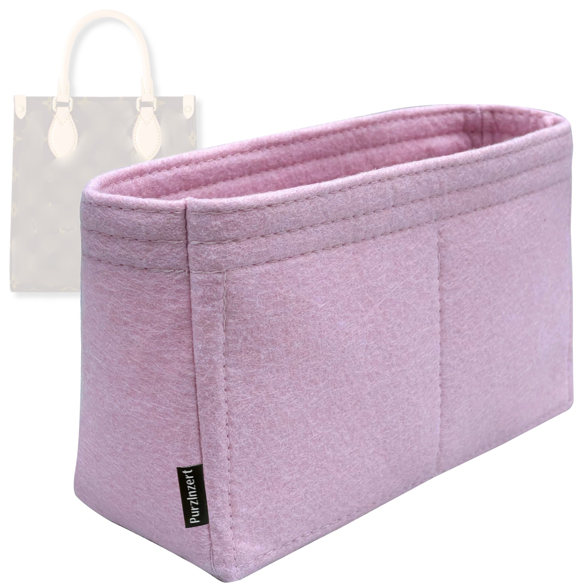 Bag Insert for (LV, Petit Sac Plat) Organizer Tote Purse Organiser Liner Shaper [Premium Felt Material]