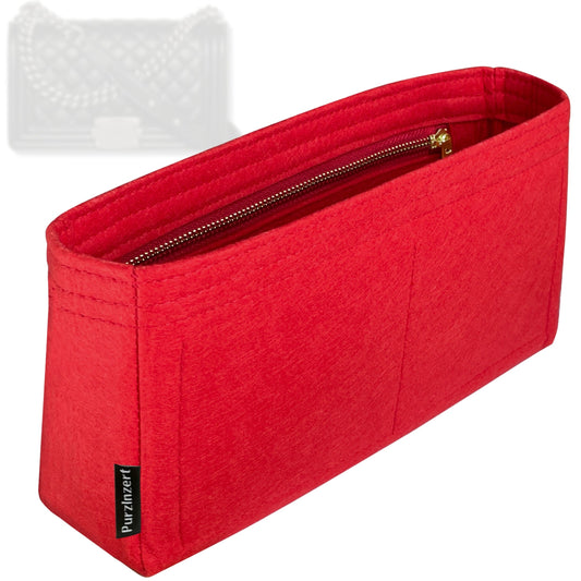 Bag Insert for (Chanel, Boy Chanel Small) Organizer Tote Purse Organiser Liner Shaper [Premium Felt Material]