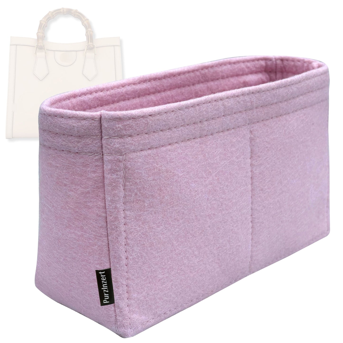 Bag Insert for (Gucci, Diana Small Tote) Organizer Tote Purse Organiser Liner Shaper [Premium Felt Material]