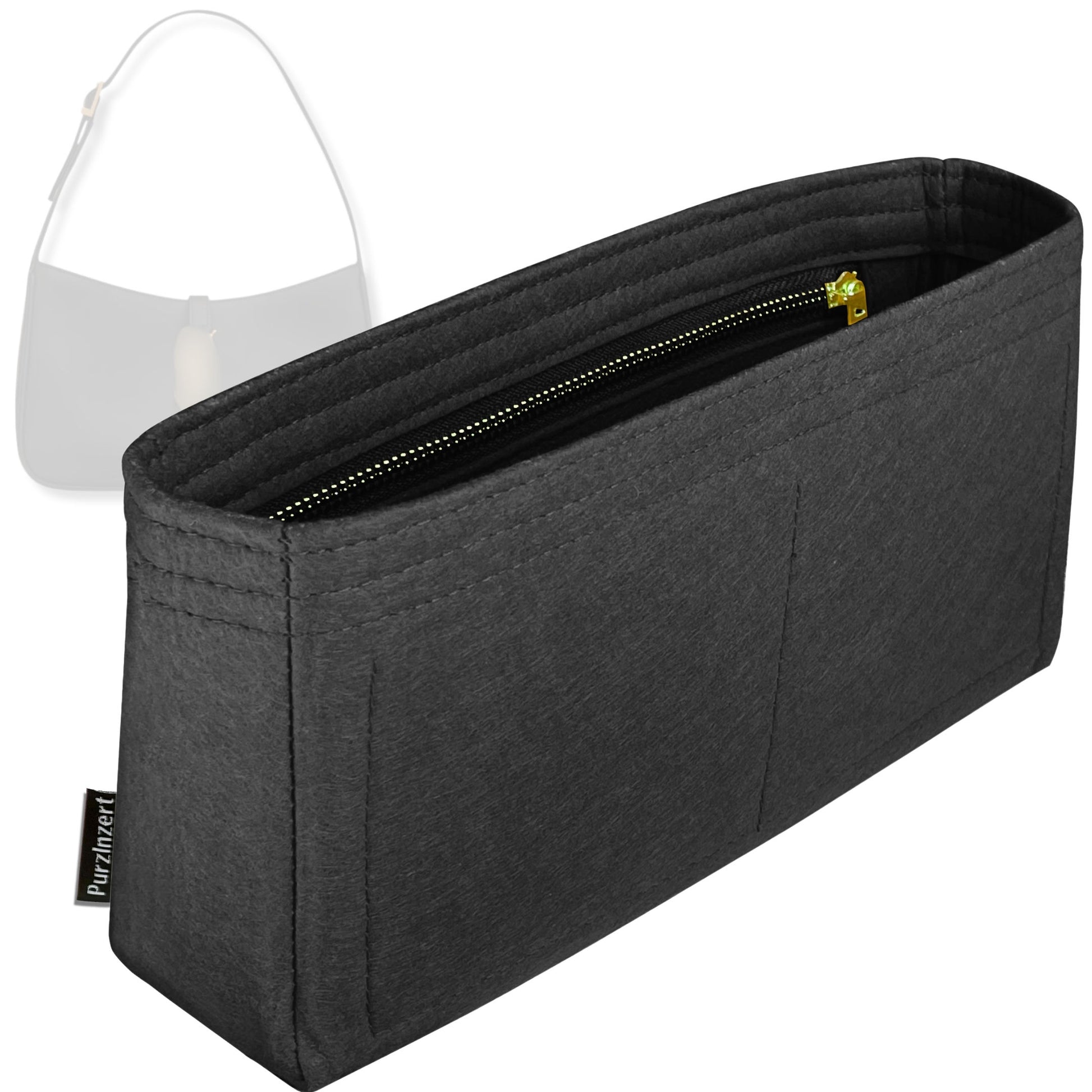 Bag Insert for (Saint Laurent (YSL), LE 5 A 7) Organizer Tote Purse Organiser Liner Shaper [Premium Felt Material]