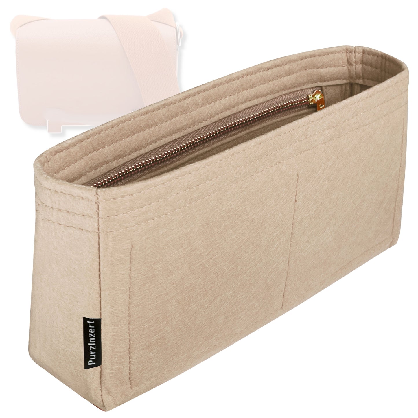 Bag Insert for (Hermes, Geta Bag) Organizer Tote Purse Organiser Liner Shaper [Premium Felt Material]