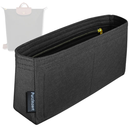 Bag Insert for (Longchamp, Le Pliage Original Medium Backpack) Organizer Tote Purse Organiser Liner Shaper [Premium Felt Material]