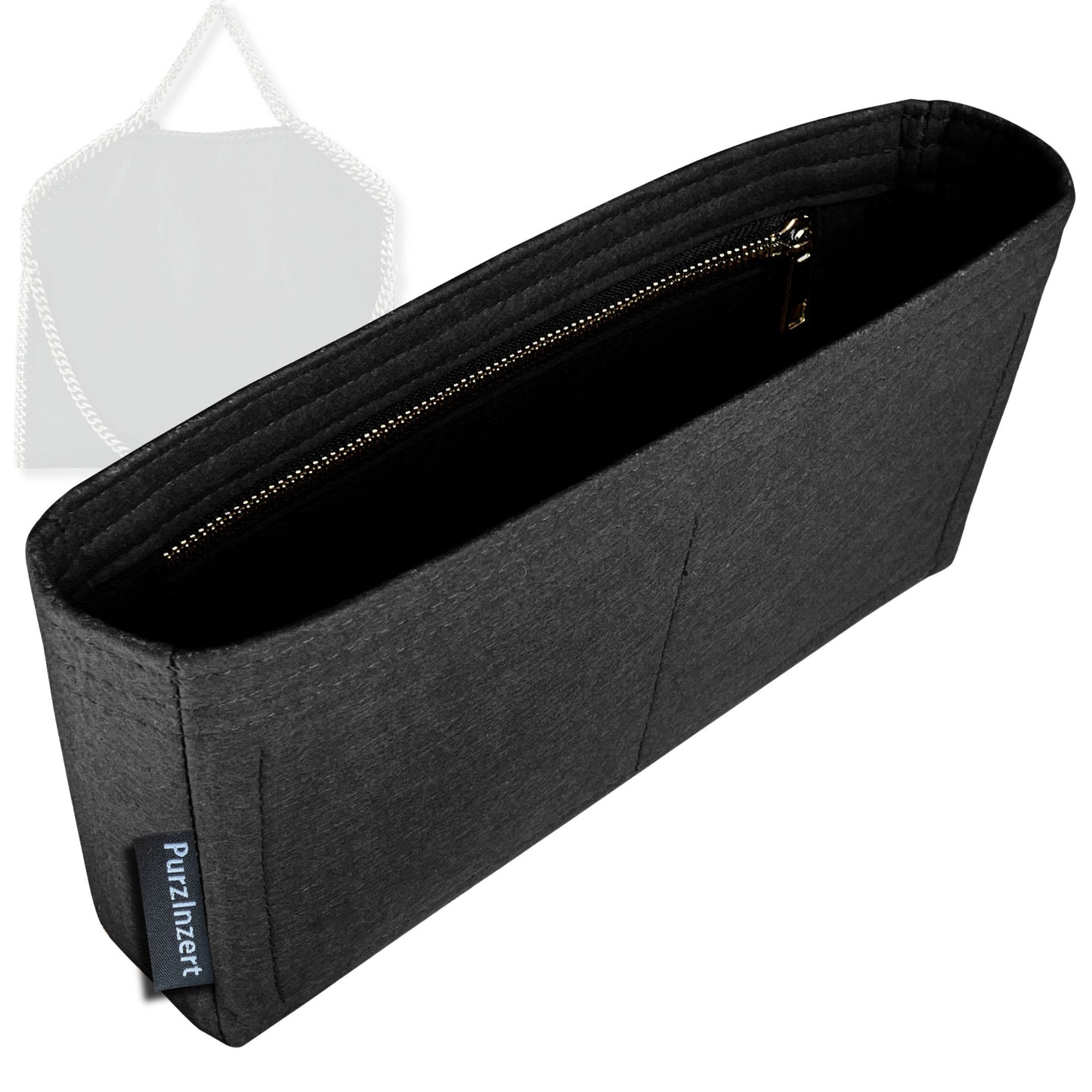 Bag Insert for (Stella McCartney, Large Falabella Tote) Organizer Tote Purse Organiser Liner Shaper [Premium Felt Material]