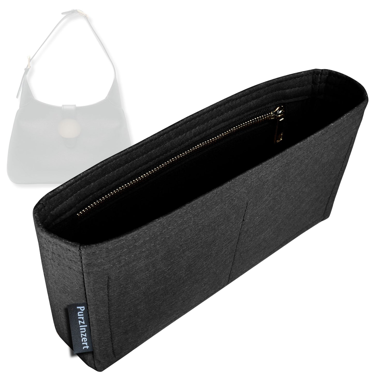 Bag Insert for (Gucci, Aphrodite Large) Organizer Tote Purse Organiser Liner Shaper [Premium Felt Material]