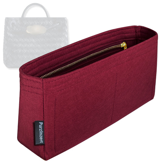 Bag Insert for (Bottega Veneta, Medium Andiamo) Organizer Tote Purse Organiser Liner Shaper [Premium Felt Material]