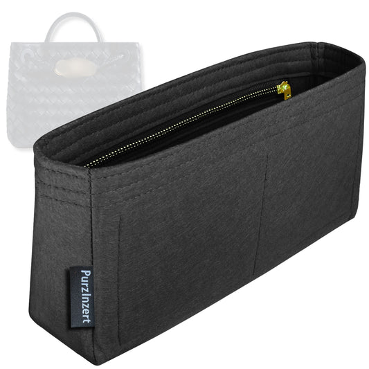 Bag Insert for (Bottega Veneta, Small Andiamo) Organizer Tote Purse Organiser Liner Shaper [Premium Felt Material]