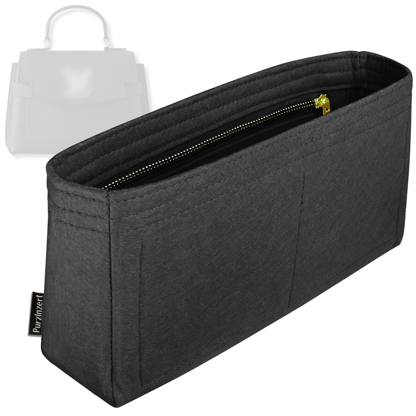Bag Insert for (LV, LockMe Ever Mini) Organizer Tote Purse Organiser Liner Shaper [Premium Felt Material]