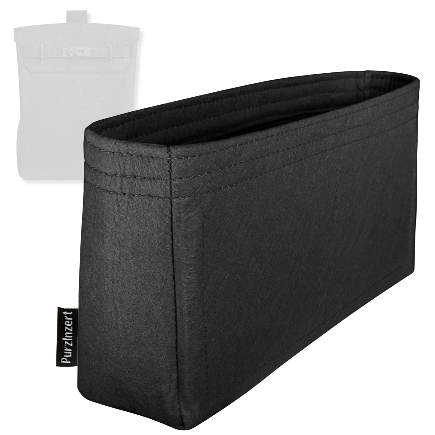 Bag Insert for (Hermes, HAC A Dos PM (Small)) Organizer Tote Purse Organiser Liner Shaper [Premium Felt Material]