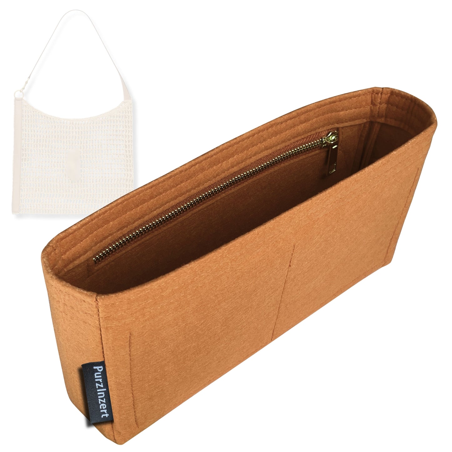 Bag Insert for (Saint Laurent (YSL), Oxalis in Raffia Crochet and Leather) Organizer Tote Purse Organiser Liner Shaper [Premium Felt Material]