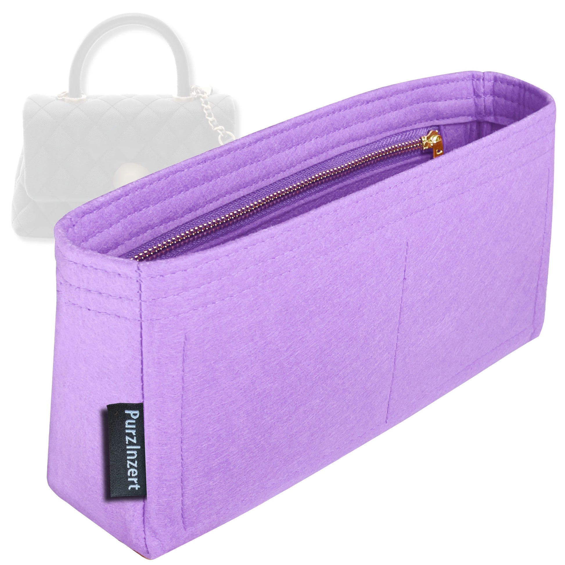 Bag Insert for (Chanel, Coco Large) Organizer Tote Purse Organiser Liner Shaper [Premium Felt Material]