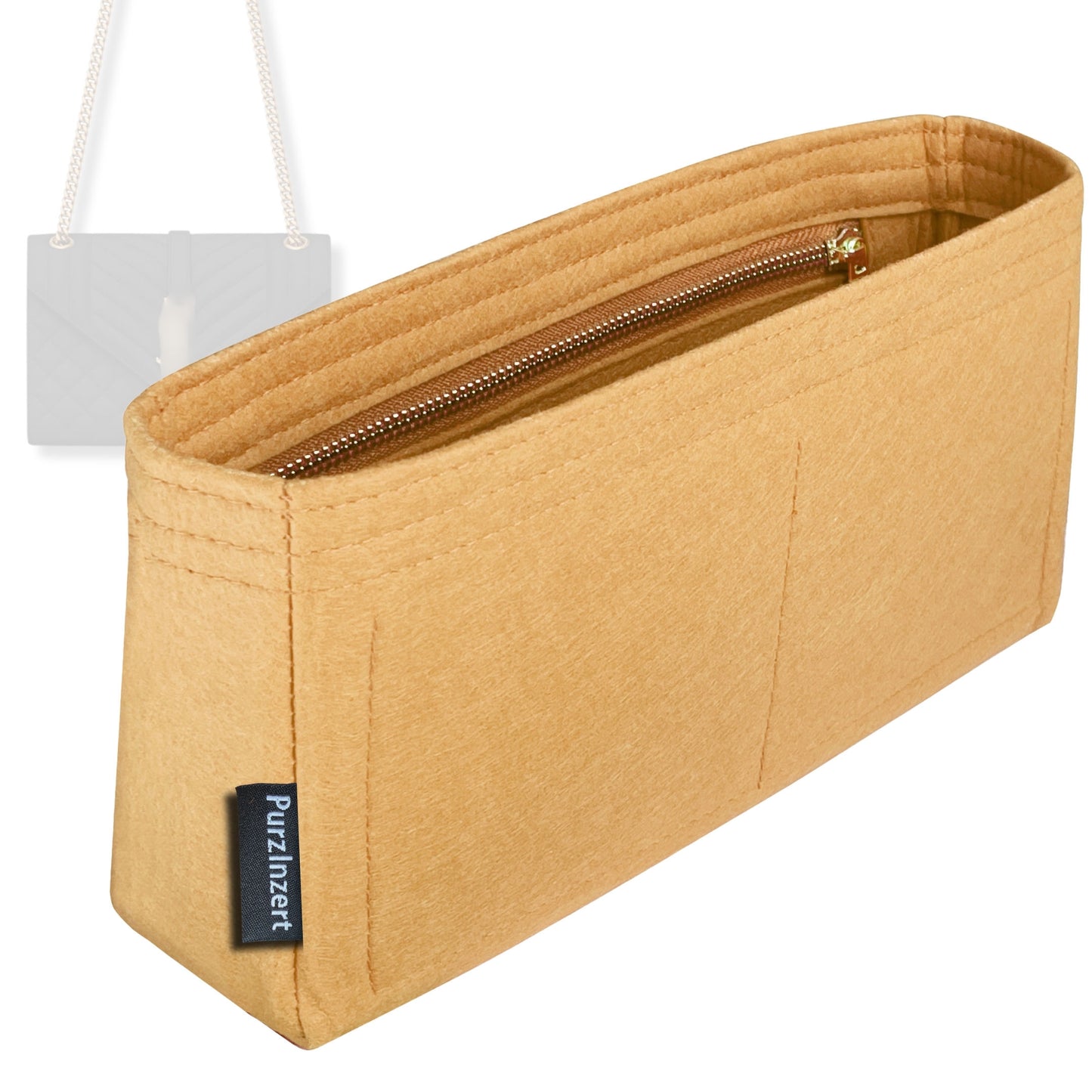 Bag Insert for (Saint Laurent (YSL), Envelope Medium) Organizer Tote Purse Organiser Liner Shaper [Premium Felt Material]