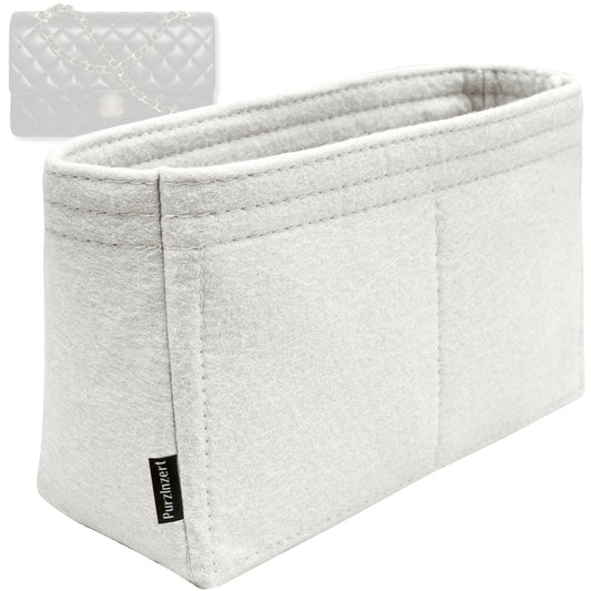 Bag Insert for (Chanel, Mini Rectangular Classic Flap) Organizer Tote Purse Organiser Liner Shaper [Premium Felt Material]