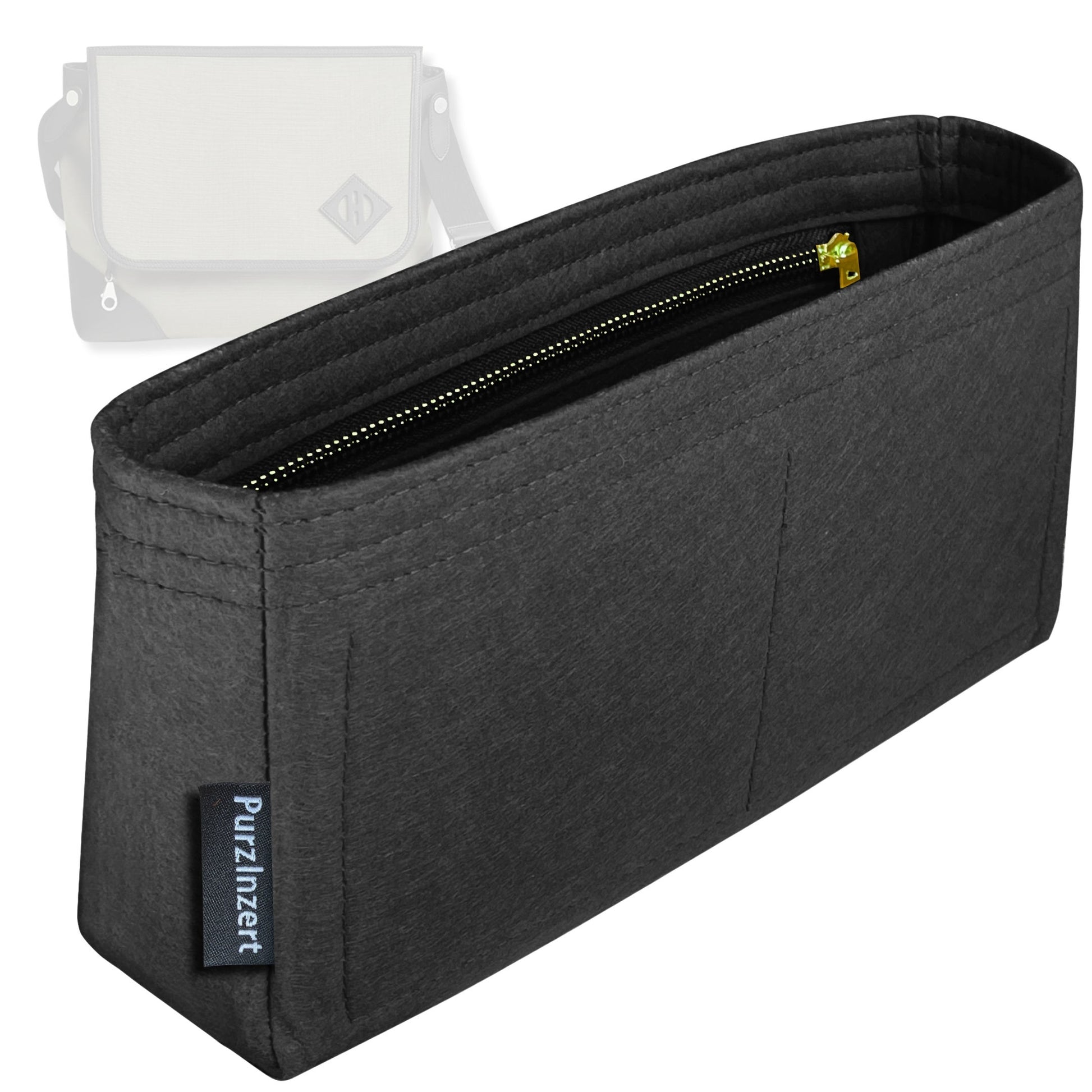 Bag Insert for (Hermes, Allback messenger bag) Organizer Tote Purse Organiser Liner Shaper [Premium Felt Material]