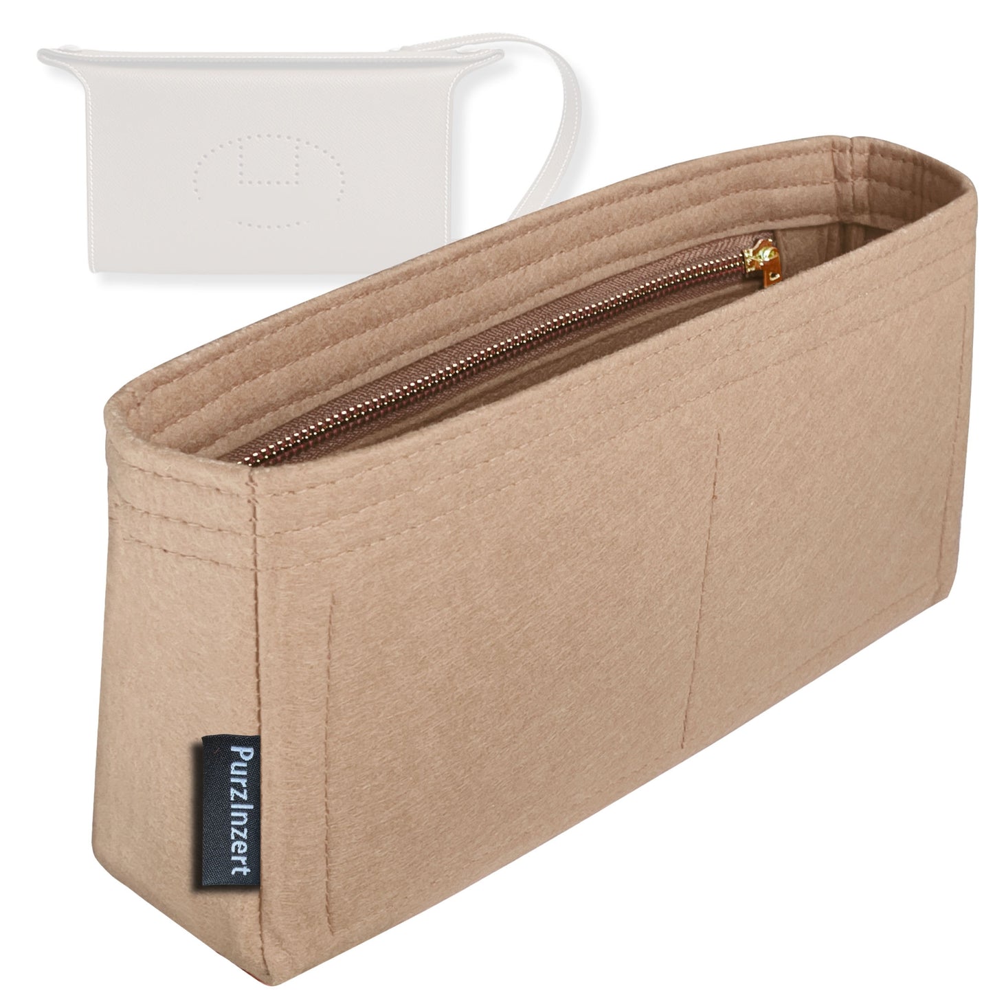 Bag Insert for (Hermes, Videpoches bag) Organizer Tote Purse Organiser Liner Shaper [Premium Felt Material]