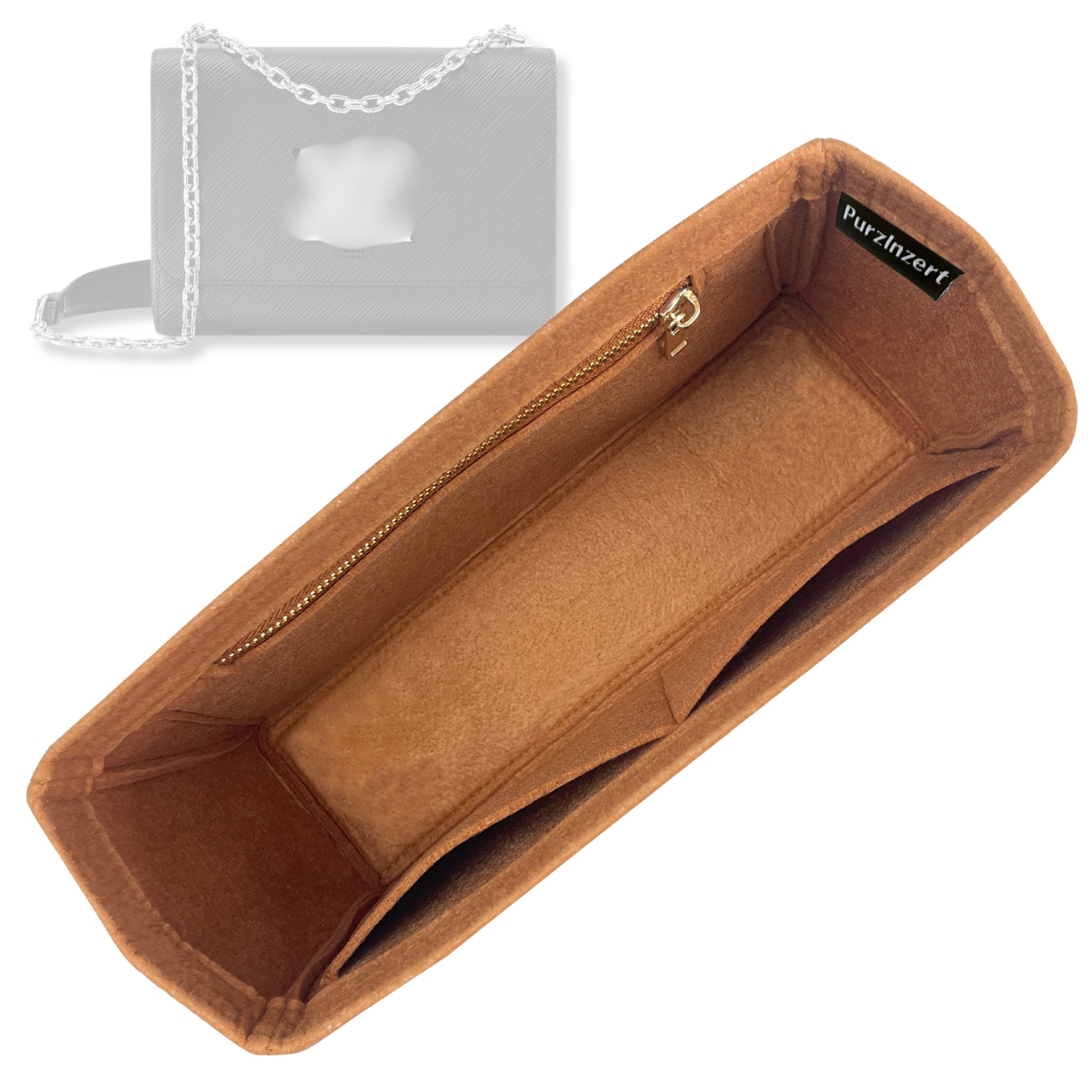 Bag Insert for (LV, Twist PM (Small)) Organizer Tote Purse Organiser Liner Shaper [Premium Felt Material]