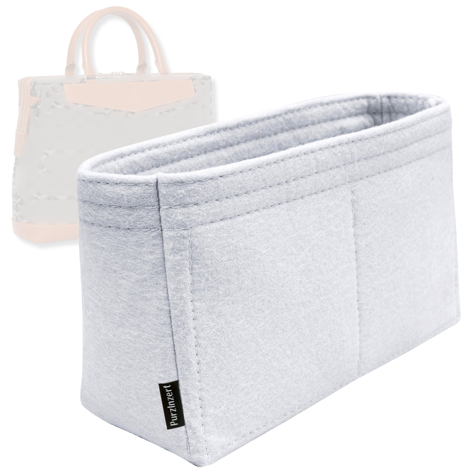 Bag Insert for (Goyard, Cisalpin Document Case) Organizer Tote Purse Organiser Liner Shaper [Premium Felt Material]