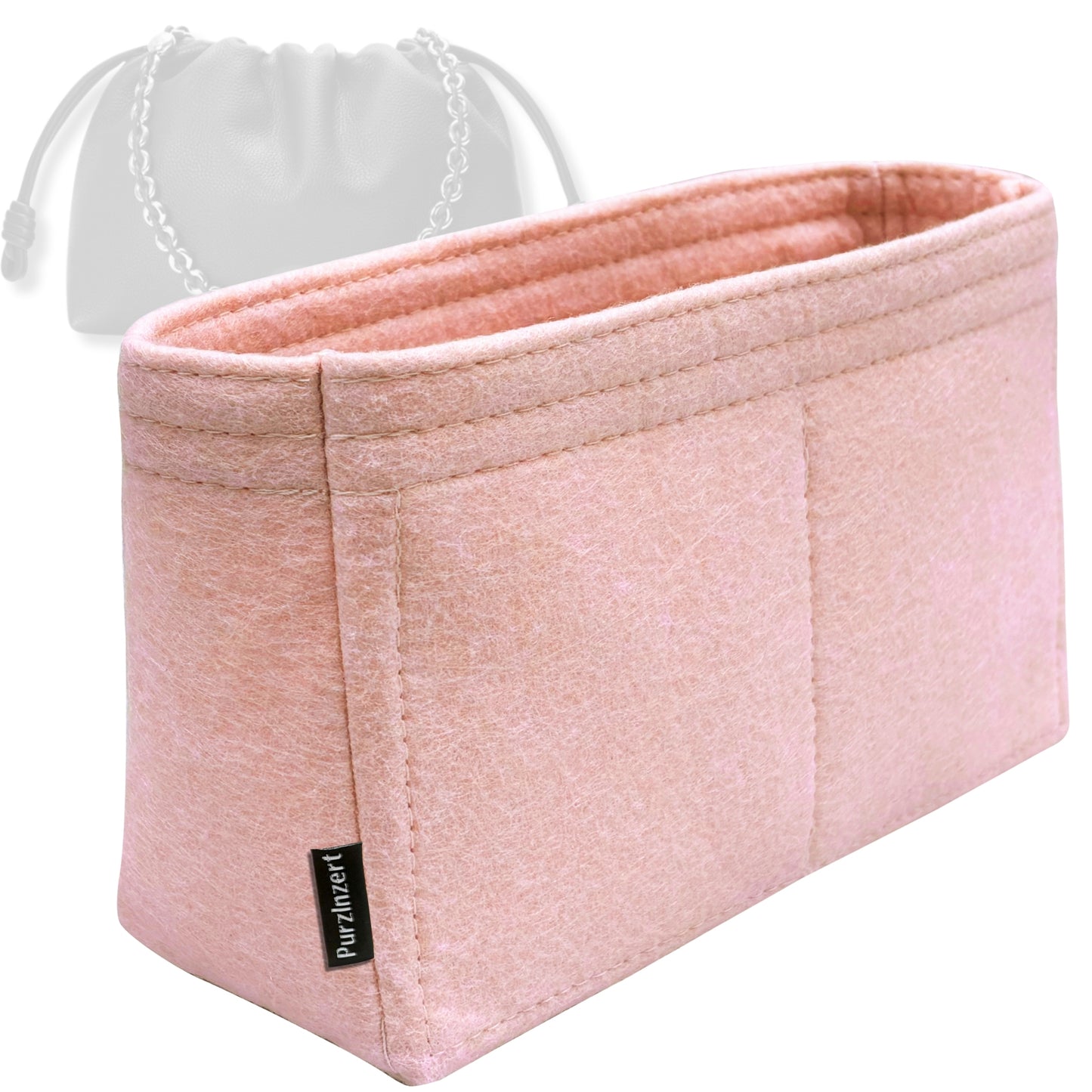 Bag Insert for (Loewe, Large Flamenco Purse) Organizer Tote Purse Organiser Liner Shaper [Premium Felt Material]