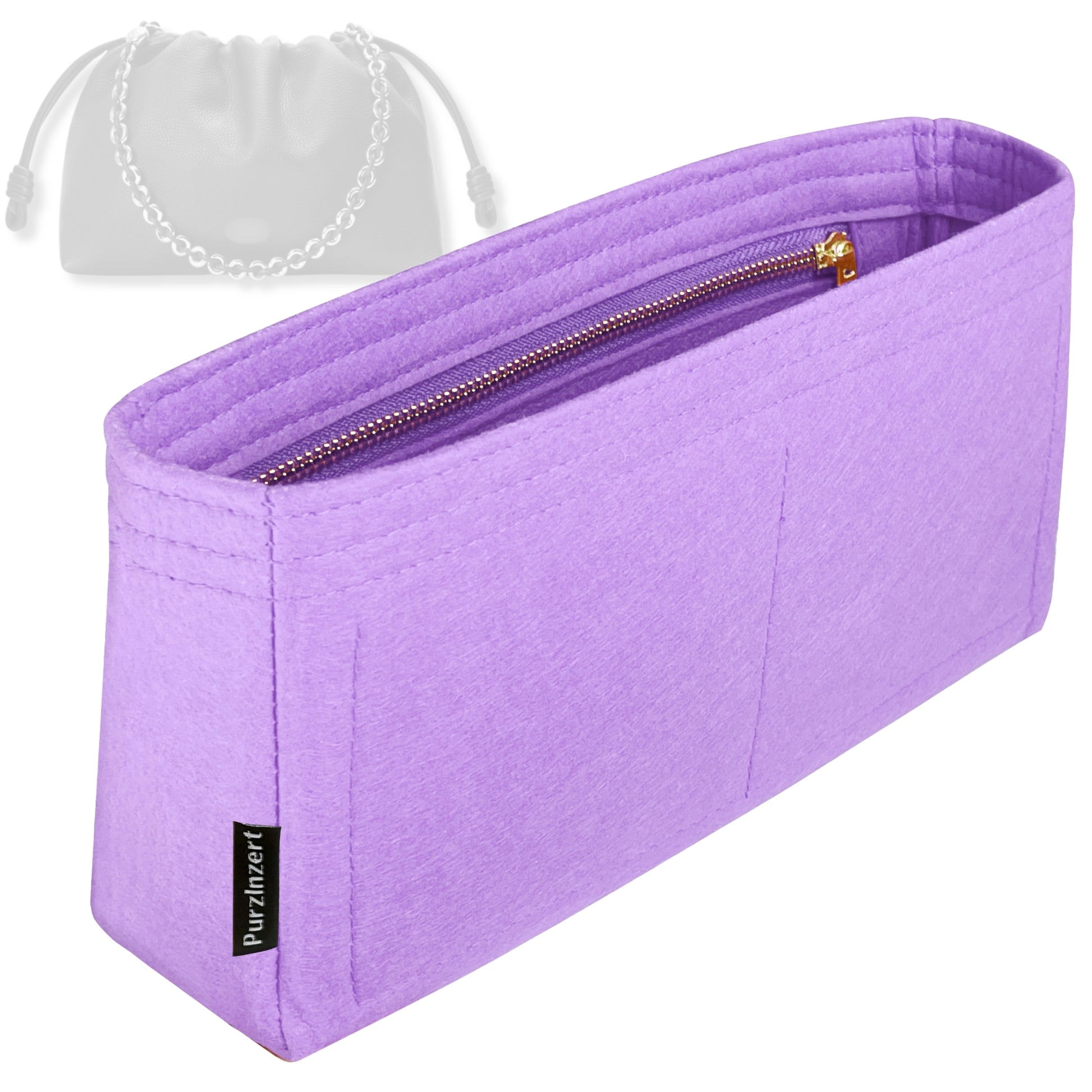 Bag Insert for (Loewe, Mini Flamenco Purse) Organizer Tote Purse Organiser Liner Shaper [Premium Felt Material]