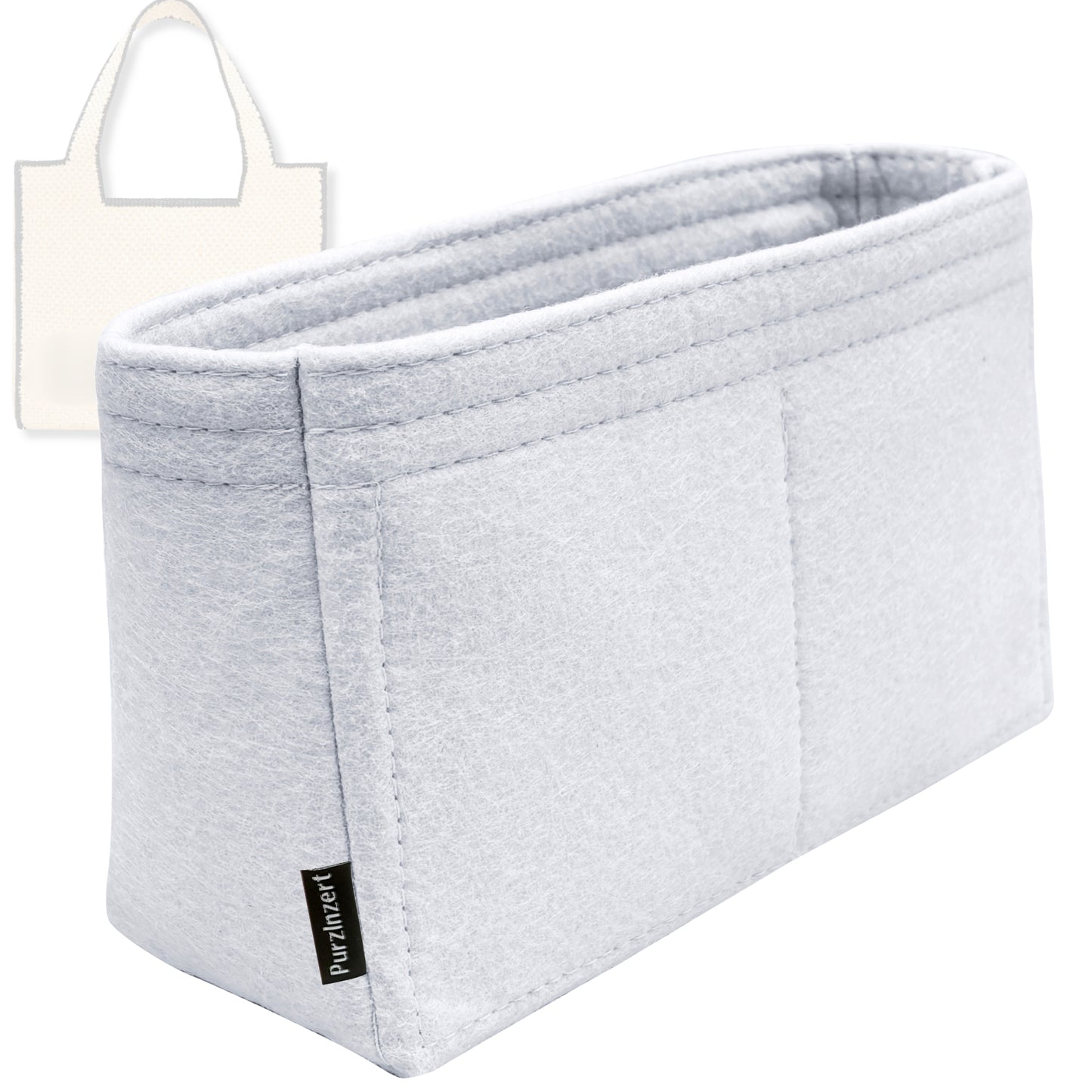 Bag Insert for (Loewe, Mini Font Tote in raffia) Organizer Tote Purse Organiser Liner Shaper [Premium Felt Material]
